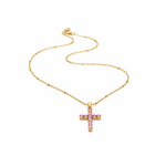Load image into Gallery viewer, Pink Crystal Cross
