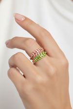 Load image into Gallery viewer, Pastel Leaf Ring
