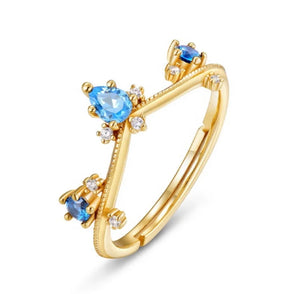 Blue Crown Ring