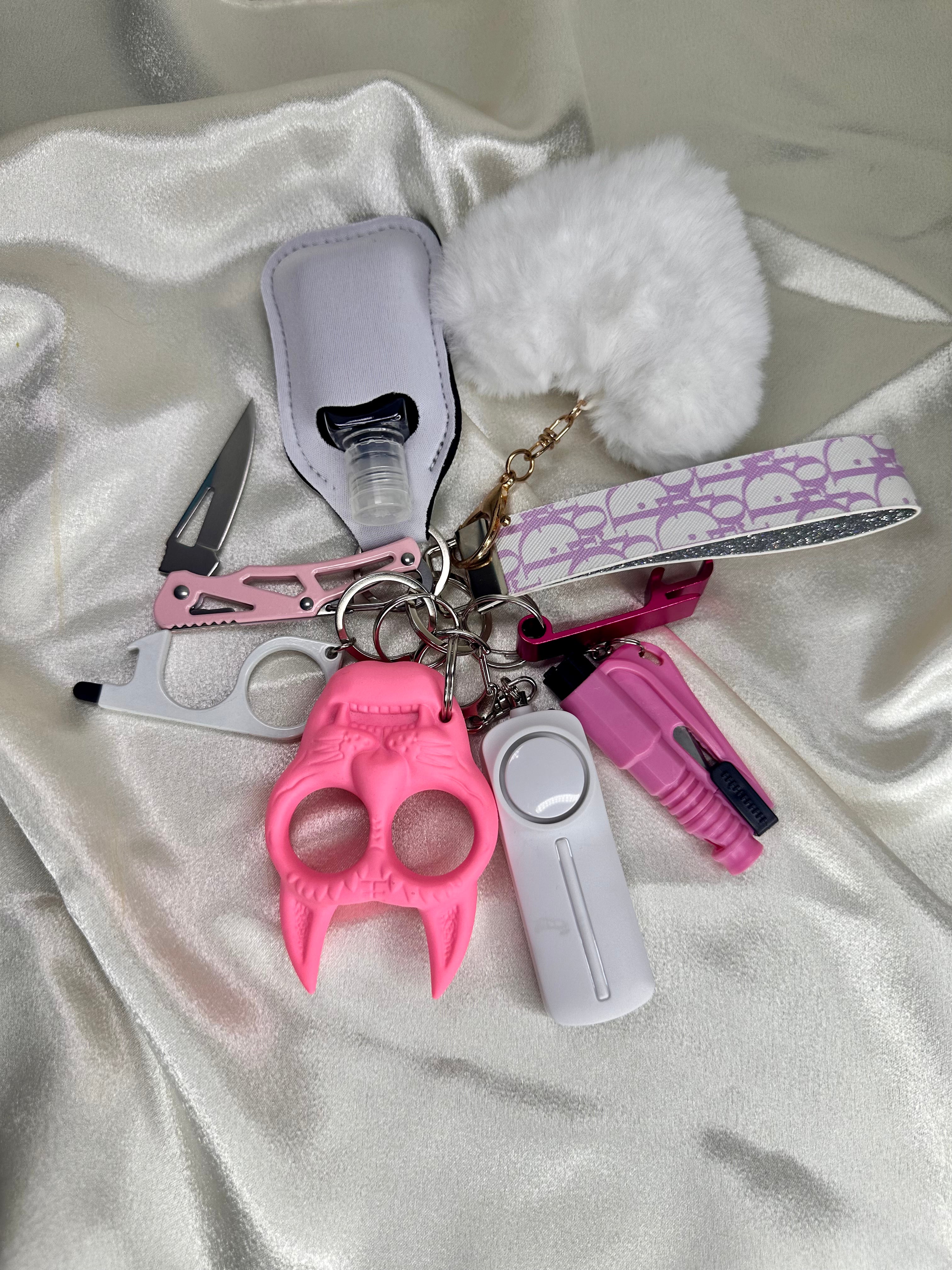 Girly Pop Safety Keychain