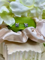 Load image into Gallery viewer, S925 Dainty Butterfly Purple Studs
