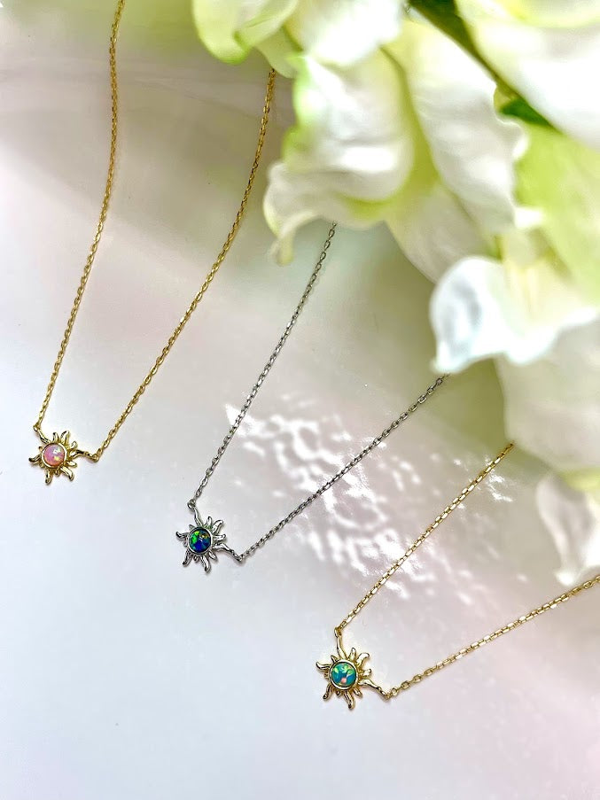 S925 Dainty Sunflower Necklace