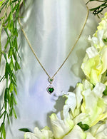 Load image into Gallery viewer, Emerald Heart Necklace
