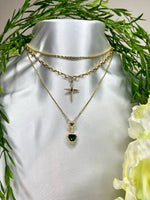 Load image into Gallery viewer, Emerald Heart Necklace
