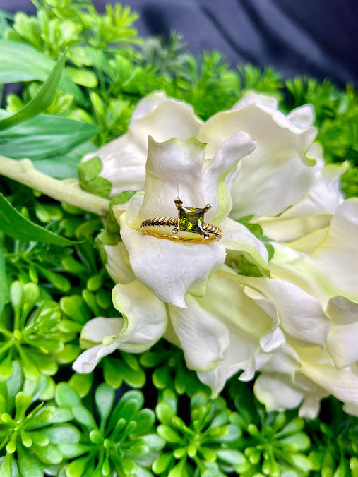 Forest Green Frame Ring